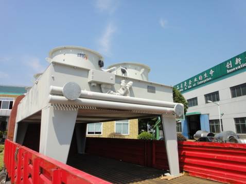 垃圾沼气发电机空冷器模块化整体运输